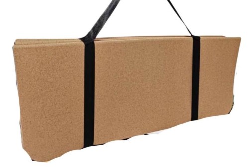 Cork Yoga Exercise Mat | Natural Sustainable Cork Resists Sweat and Odors| Eco Friendly TPE Backing